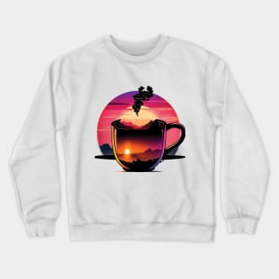 Cup of hot coffee in the morning Crewneck Sweatshirt